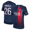 Maglia ufficiale Paris Saint Germain 2023-24 Mukiele 26 Casa per Uomo